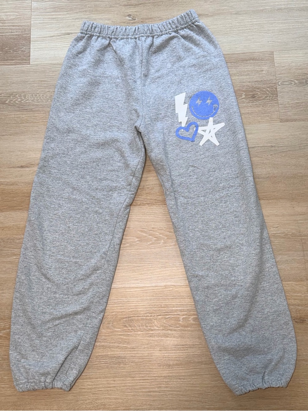 Girls Grey Lacrosse Graphic Sweatpants
